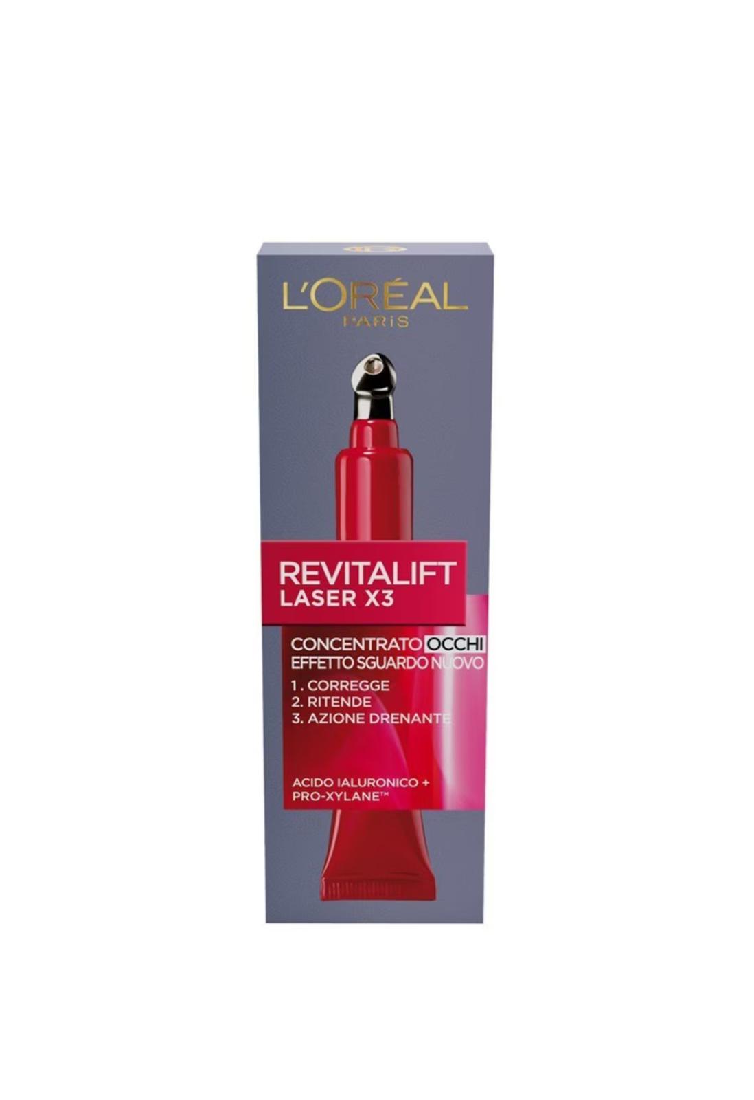 L’ORÉAL REVITALIFT LASER X3,AZIONE ANTIRUGHE ANTI-ETÀ,CON ACIDO IALURONICO E PROXYLANE