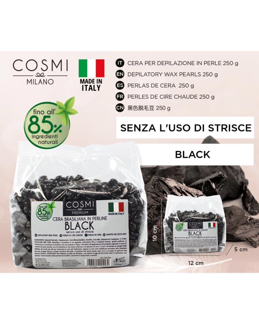 Cosmi Cera Brasiliana In Perline Black 250G