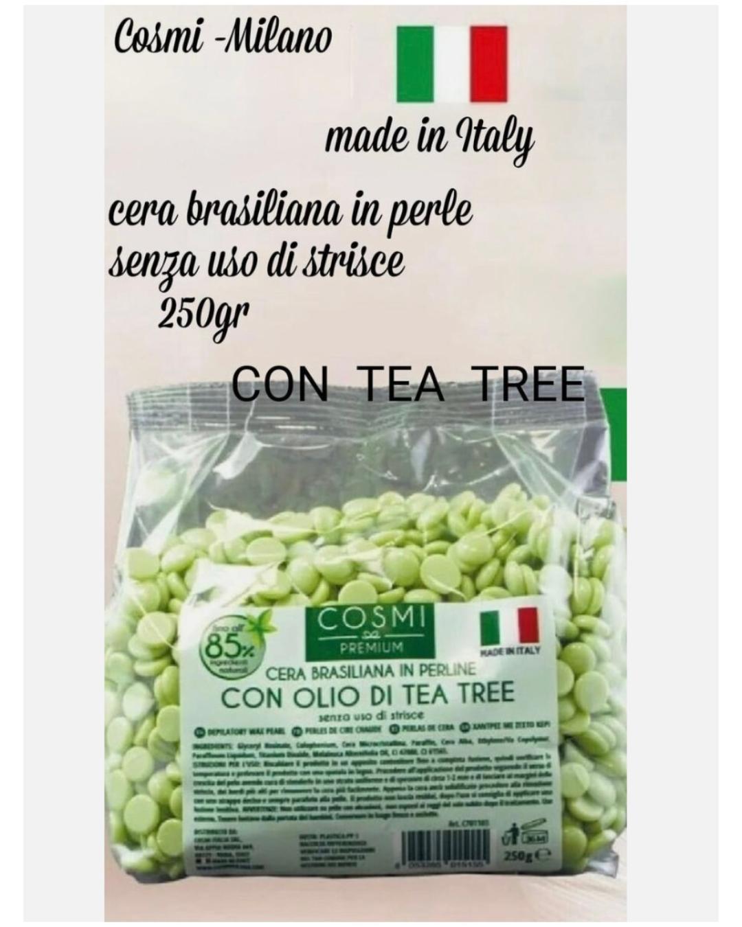 Cosmi Cera Brasiliana In Perline Con Olio Di Tea Tree