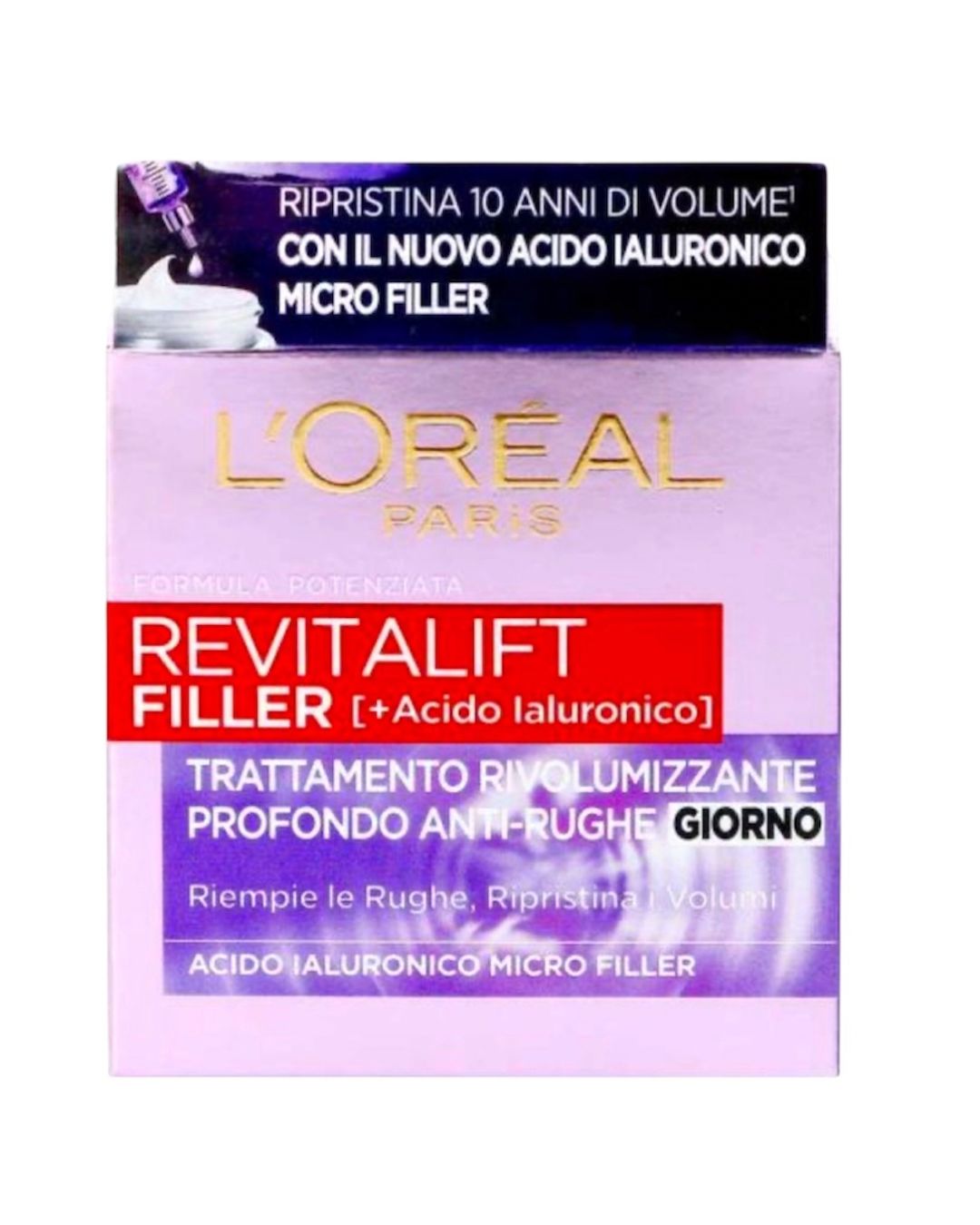 L’Oreal Paris Revitalift Filler Trattamento Rivolumizzante AntiRughe Giorno 50ML