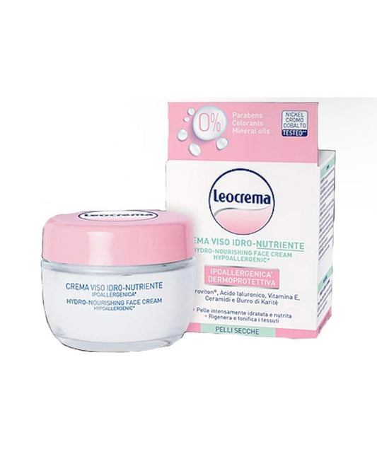 Leocrema Crema Viso Idratante Ipoallergenica Dermoprotettiva